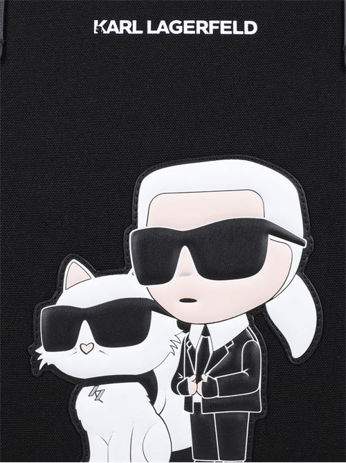 Borsa fasciatoio shopper unisex Karl Lagerfeld Kids nera Karl Lagerfeld Kids | Z3119509B